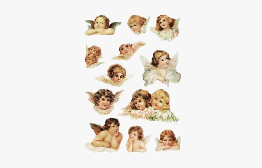 #angel #angles #angelwings #angelic #art #aesthetic - Vintage Cherub Tattoo, Transparent Clipart