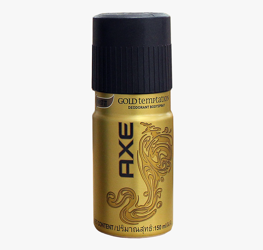 Download Axe Spray Png Picture - Axe Gold Temptation Deodorant Body Spray 150ml, Transparent Clipart