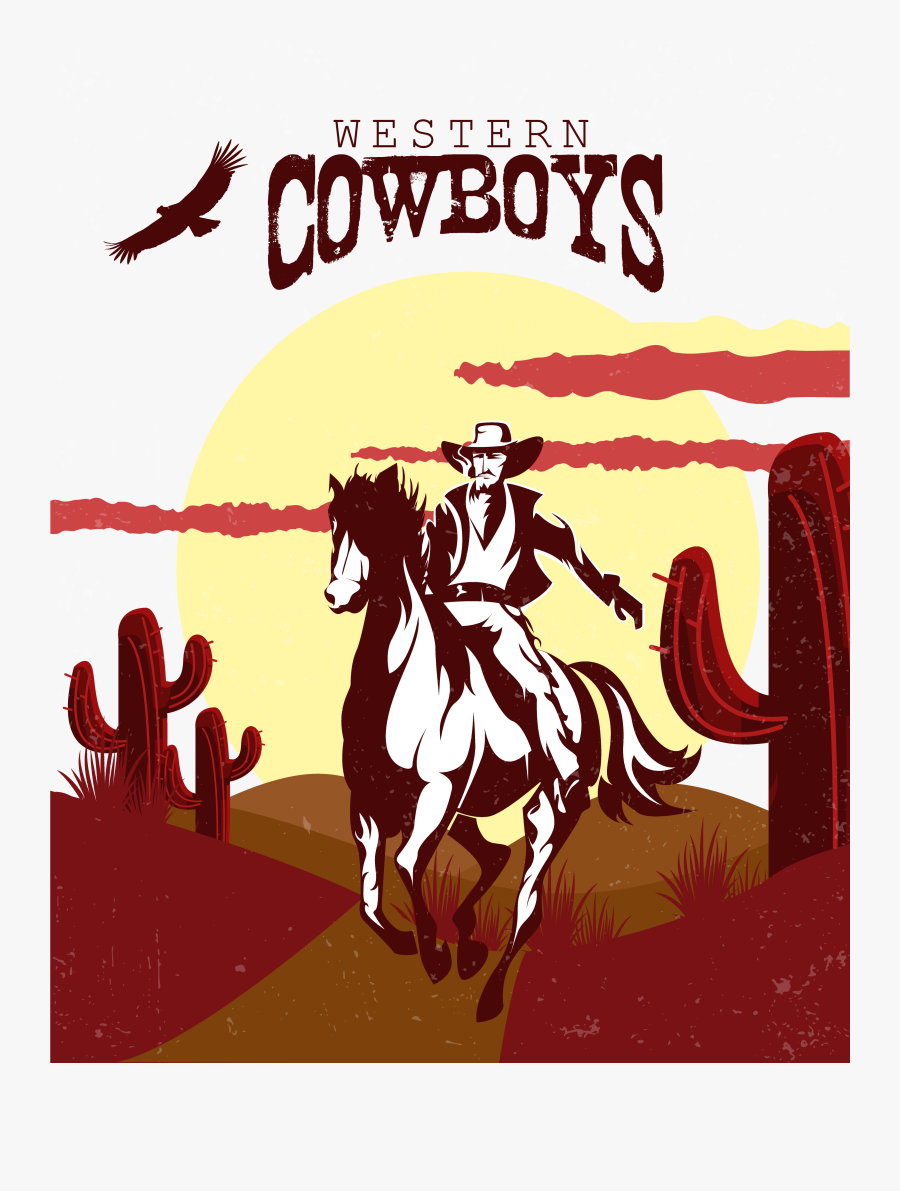 Cowboy Western Font - Welcome Desert Cowboy, Transparent Clipart