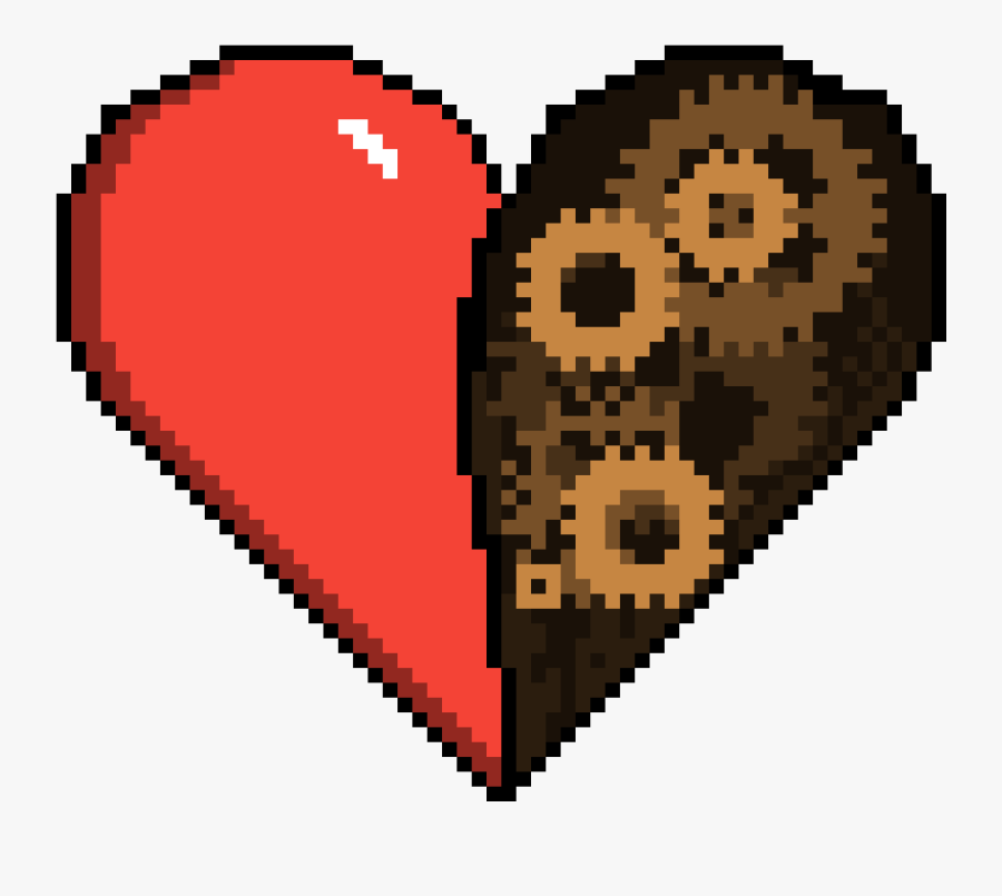 Real Heart Png - Pixel Art Deadpool X Force, Transparent Clipart