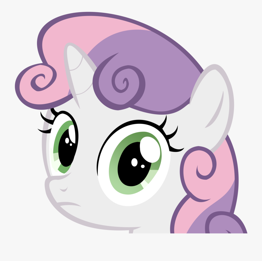 Clip Art Sweetie Belle Stare Know, Transparent Clipart