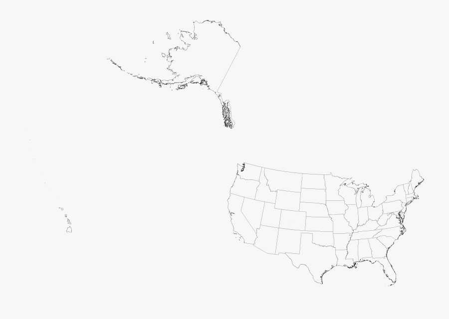 File State Boundaries Png - Sketch, Transparent Clipart