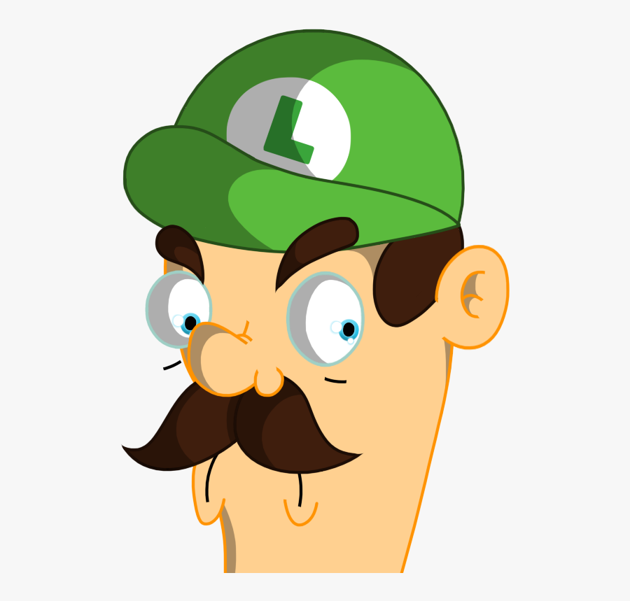 Luigi Face Png, Transparent Clipart