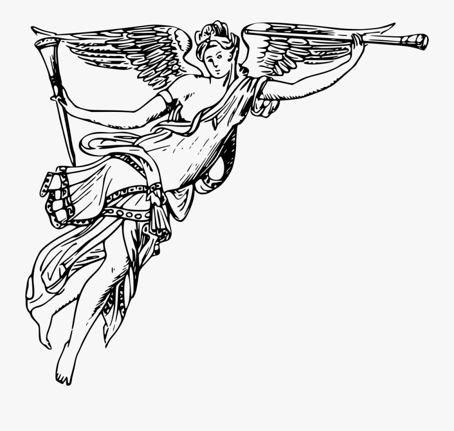 Angel With Trumpet Png , Transparent Cartoons - Angel With Trumpet Vector.....