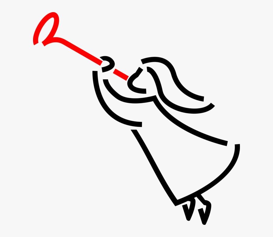 Angel Blows Trumpet Horn - Anjo Vetor De Batizado Png, Transparent Clipart