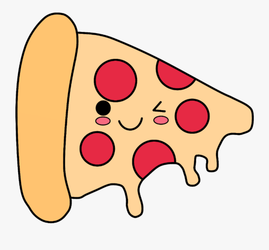 #pizza #kawaii #emoji #cute #sticker#freetoedit #ftestickers - Cute Pizza Emoji, Transparent Clipart