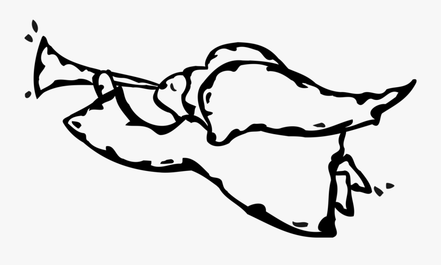 Vector Illustration Of Spiritual Angel With Wings Blows, Transparent Clipart