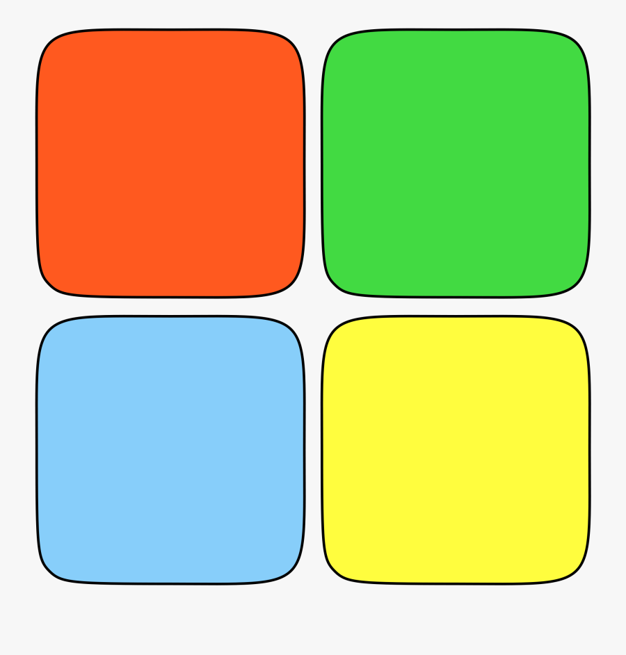 Own Windows Logo Wikipedia - Logos With Colored Squares, Transparent Clipart