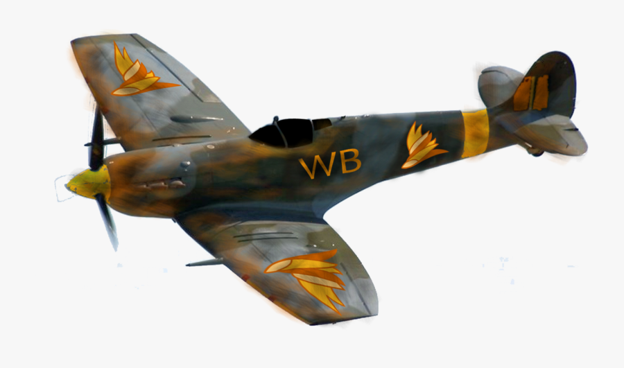 Spitfire Vector - Fighter Plane Transparent Background, Transparent Clipart