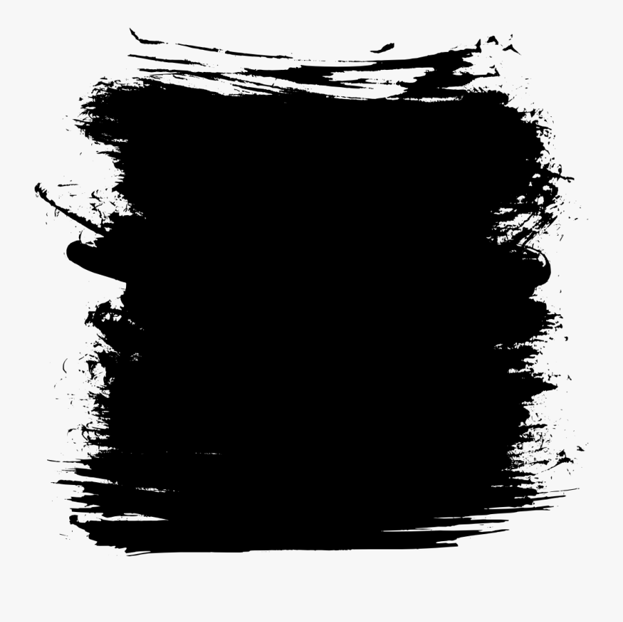 Transparent Brush Stroke Png - Grunge Square Png Vector , Free