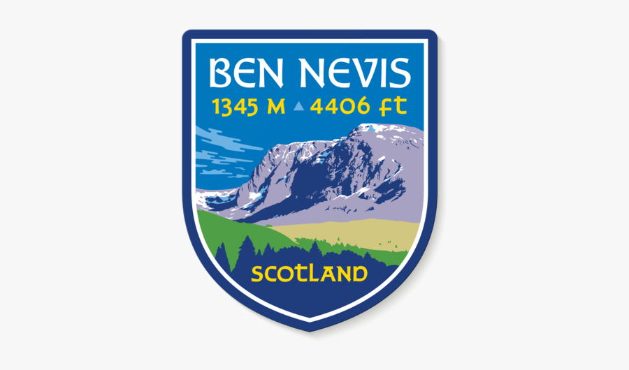 Ben Nevis Scotland Uk Mountain Travel Decal Sticker - Poster, Transparent Clipart