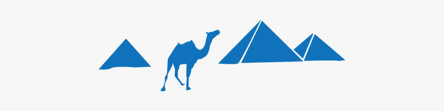 Vector Illustration Of Pyramids - Pyramids Of Giza Logo, Transparent Clipart