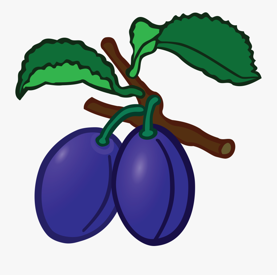 Free Clipart Of Plums - Plums Clipart, Transparent Clipart