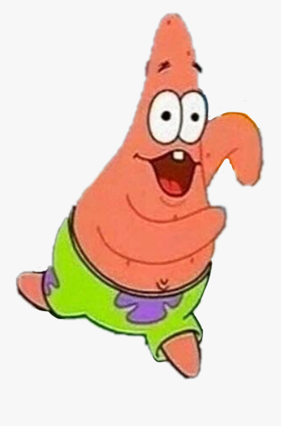 Patrick Star Derp Png Clipart , Png Download - If We Naruto Run We Can Dodge, Transparent Clipart