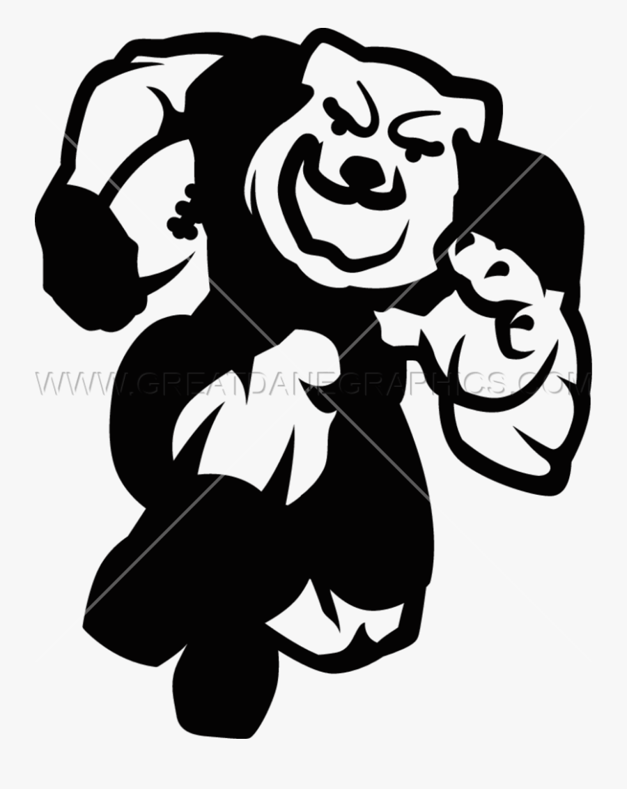 Transparent Bulldogs Clipart - Illustration, Transparent Clipart