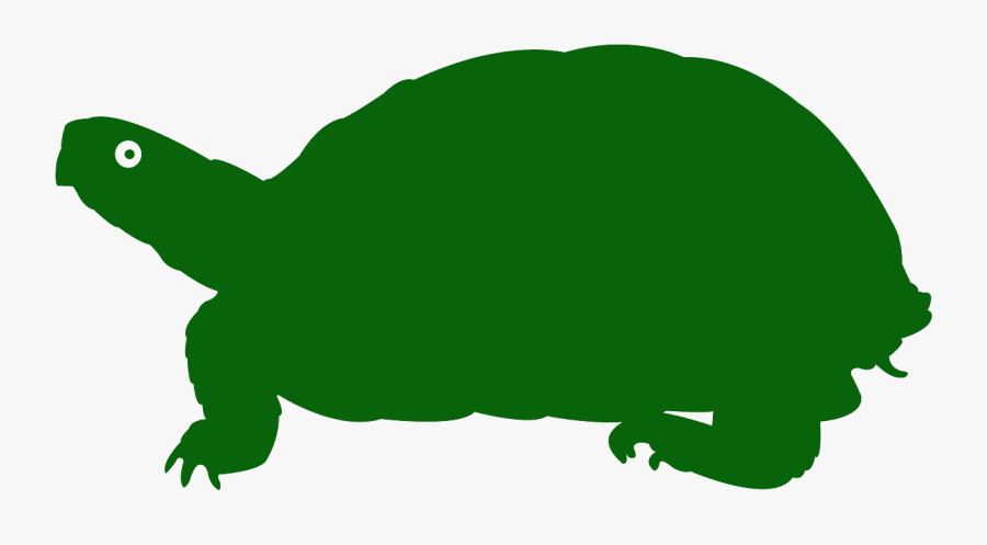 Yellow Turtle Silhouette, Transparent Clipart