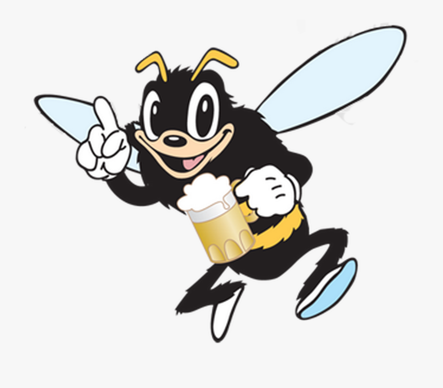Dust Clipart Dust Bowl - Cartoon Bee With Beer, Transparent Clipart