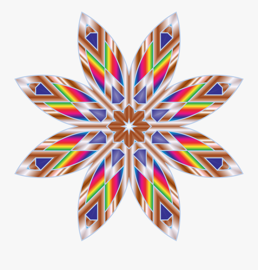 Colorful Flower Star Clip Arts, Transparent Clipart
