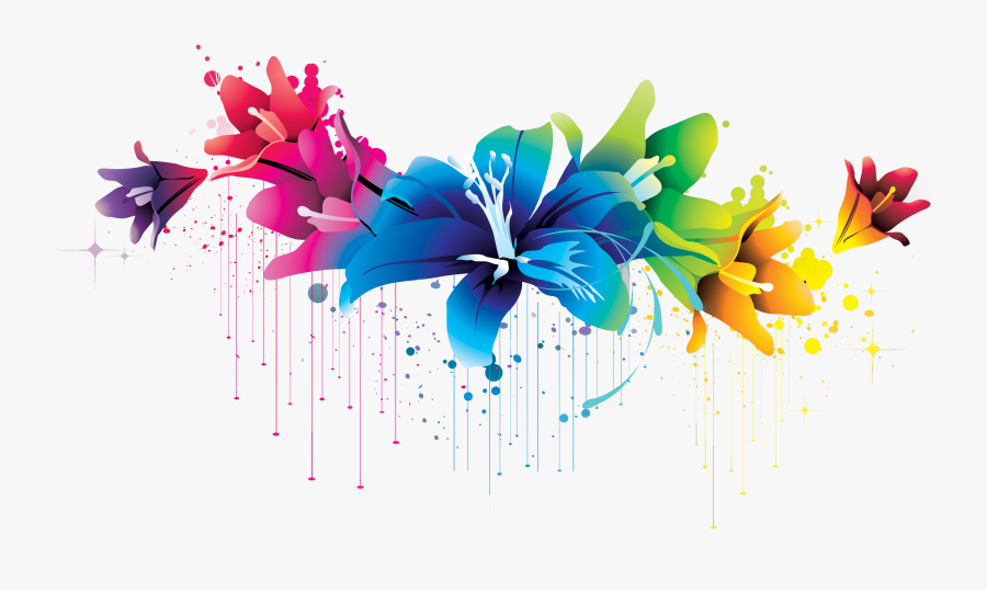 Colorful Flowers Png - High Resolution Farewell Background, Transparent Clipart
