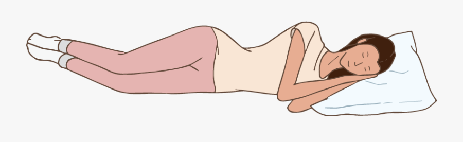 A Lady Is Sleeping On A Bed - Sleep, Transparent Clipart