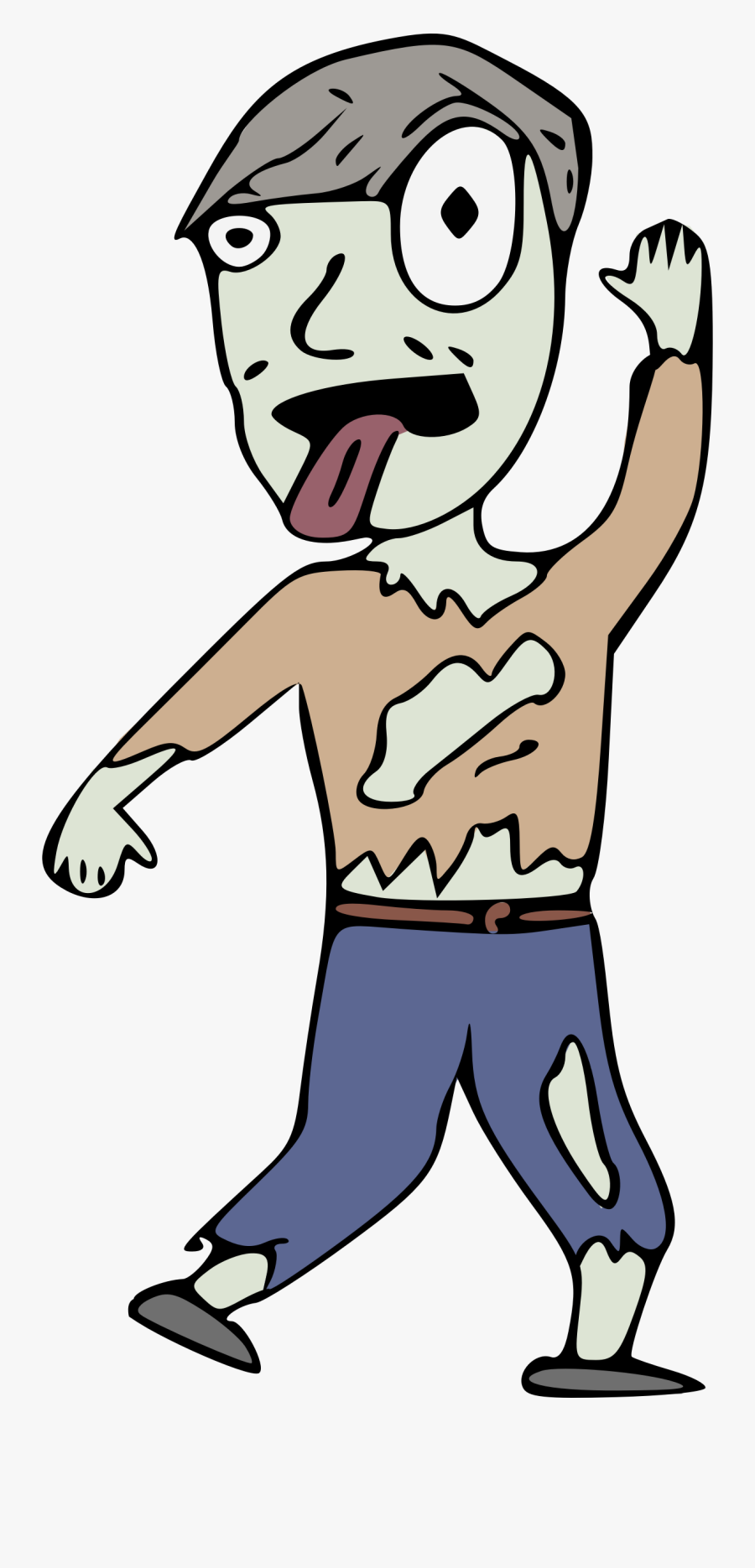 Cartoon Zombie Clip Arts - Cartoon Zombie Png, Transparent Clipart