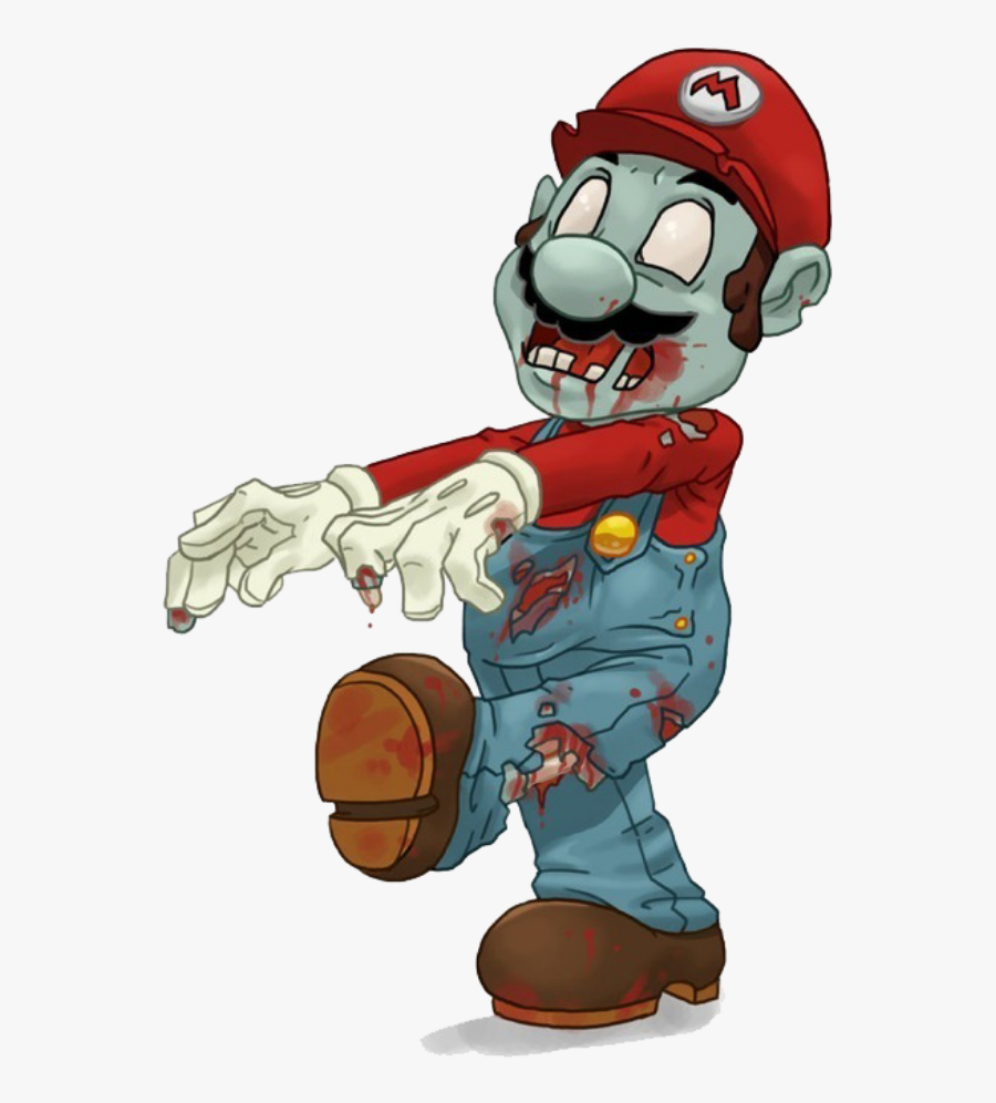 Transparent Cute Zombie Clipart - Super Mario Zombie, Transparent Clipart