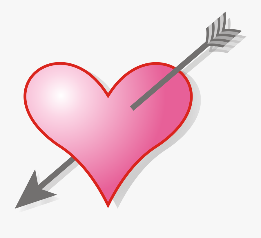 Svg Love Arrow Clipart - Heart Symbol, Transparent Clipart