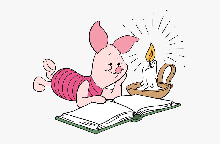 Reading Winnie The Pooh Clipart Animated Frames Illustrations - Winnie Pooh Estudiando, Transparent Clipart