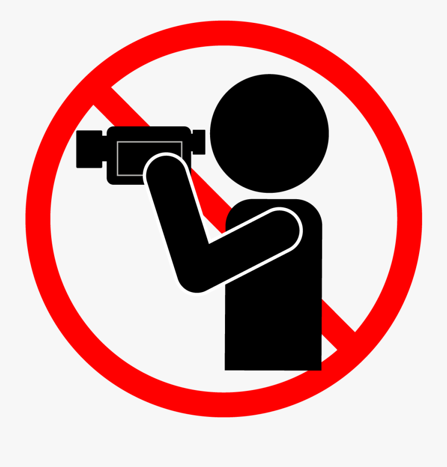 Filming Not Allowed Png, Transparent Clipart