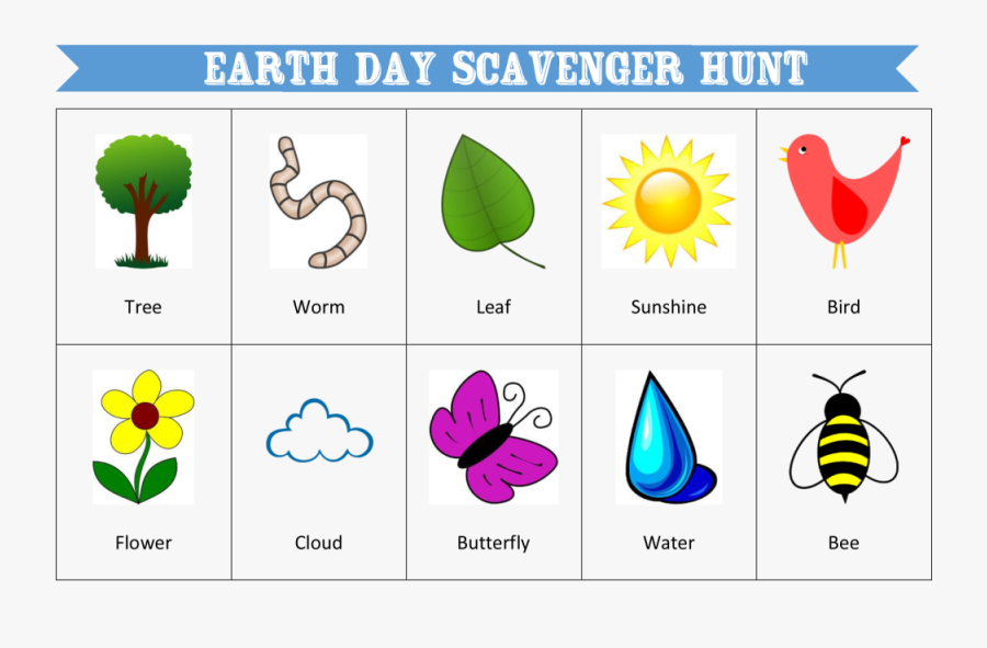 Earth Day Scavenger Hunt Printable - Earth Day Scavenger Hunt, Transparent Clipart