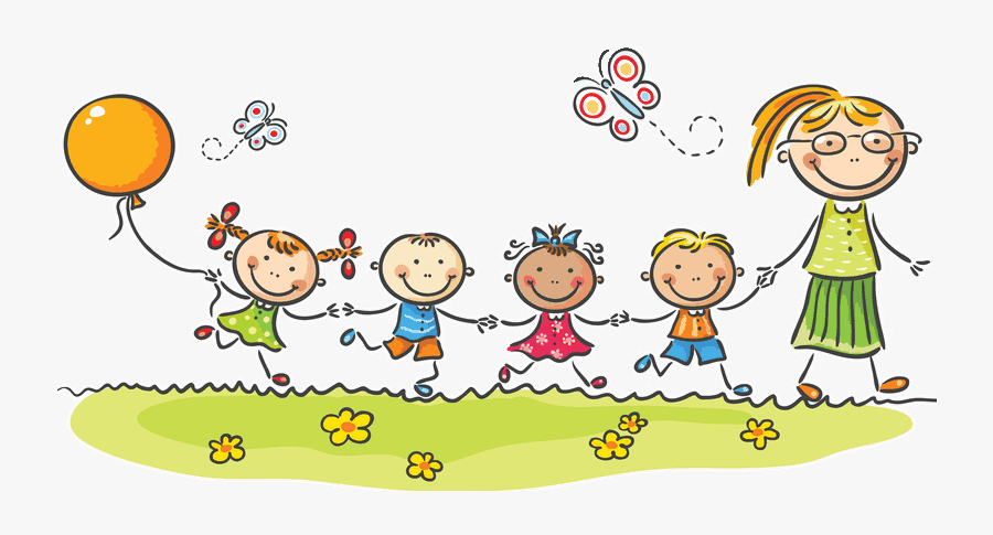 Kids Kindergarten Animated, Transparent Clipart