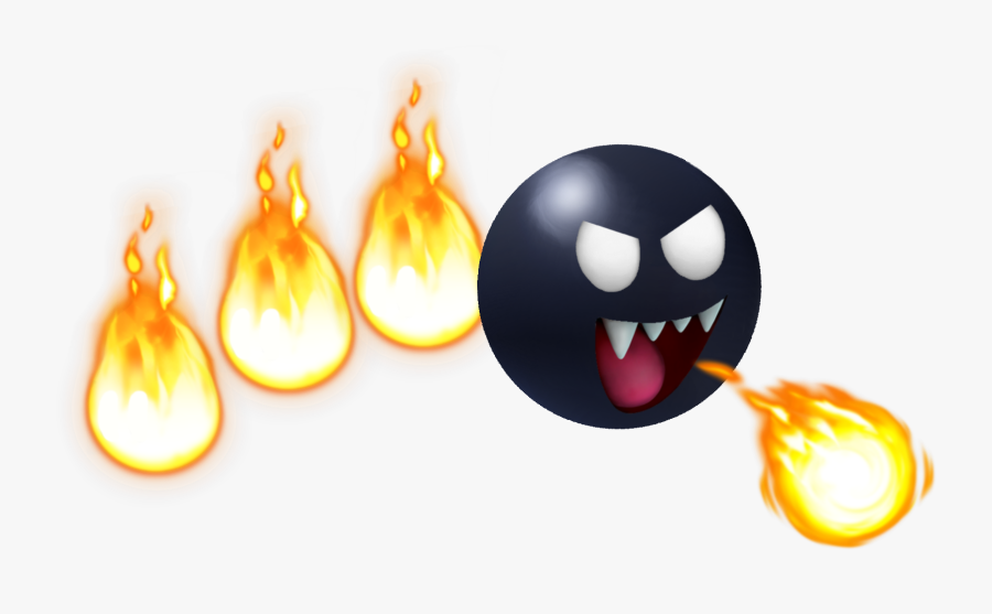 Clip Art Asteroids Clipart - Super Mario Fire Chomp, Transparent Clipart