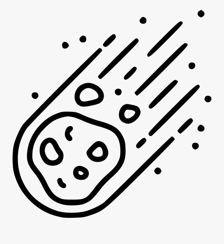 Asteroid - Asteroid Clipart Black And White, Transparent Clipart