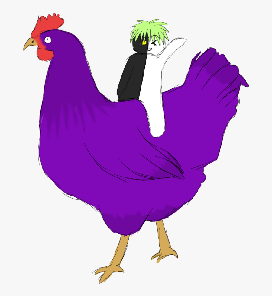 Chicken Clipart Purple - รูป ไก่ สี ม่วง, Transparent Clipart