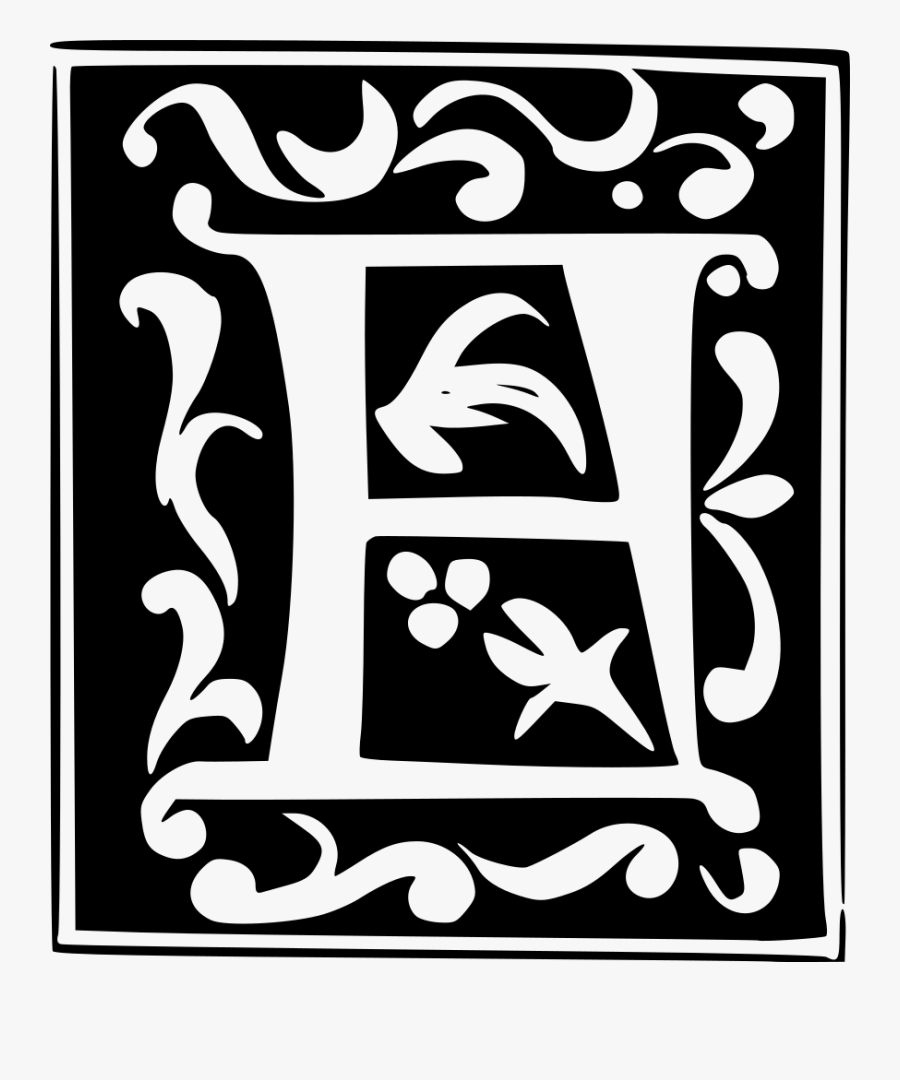Decorative Letter Set - Ornamental Alphabet, Transparent Clipart