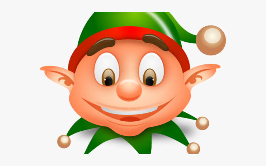 Christmas Elf Face Clipart, Transparent Clipart