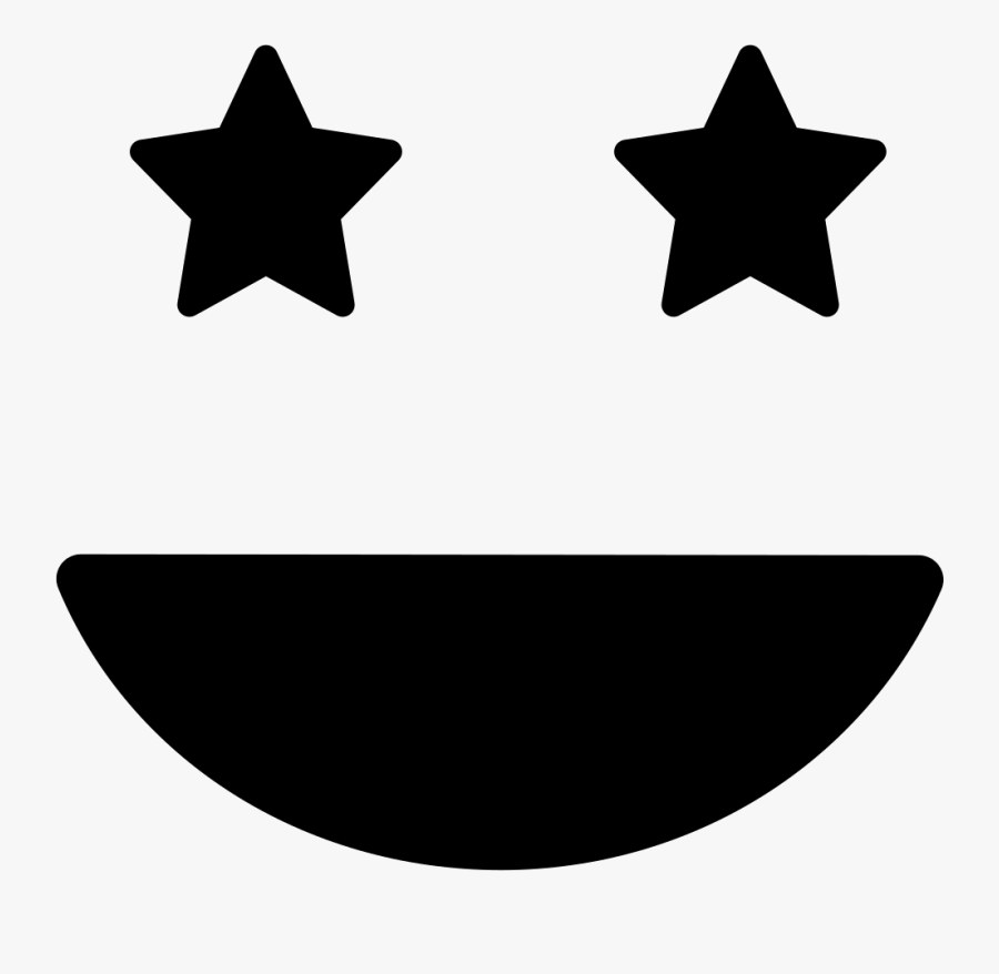 Smiling Happy Emoticon Square Face With Eyes Like Stars - You Hurt Your Girlfriend, Transparent Clipart