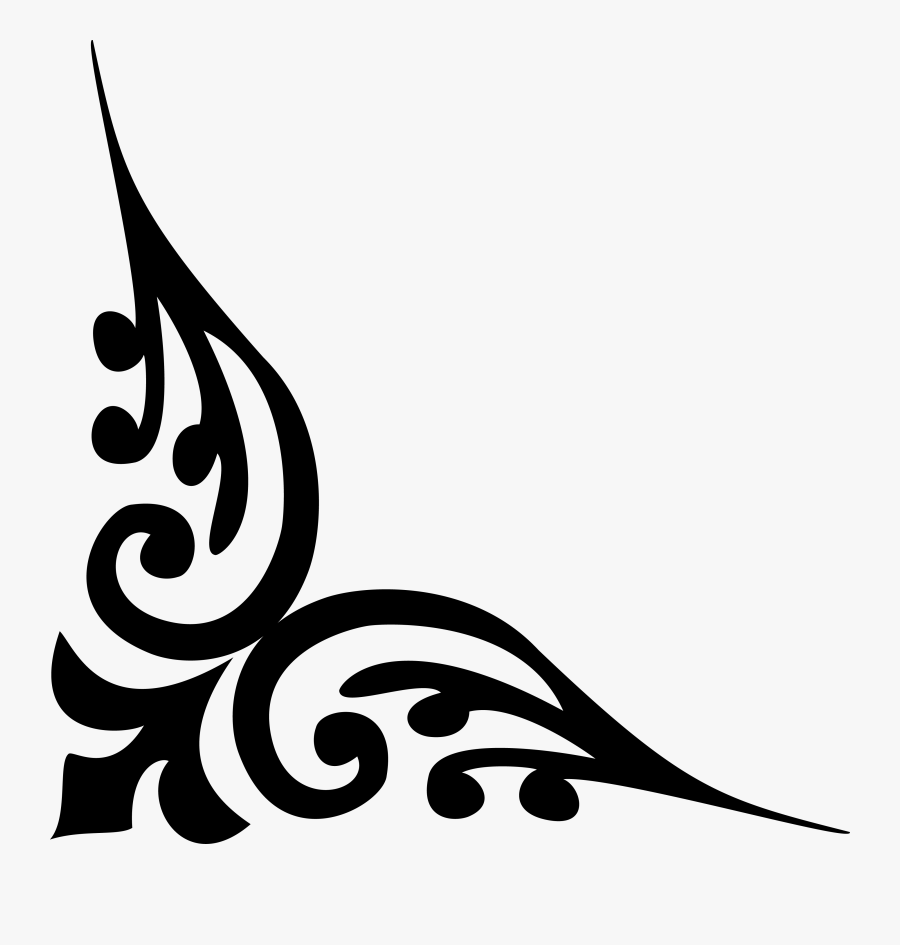 Corner Clipart Calligraphy - Alpana Designs For Corner Png, Transparent Clipart