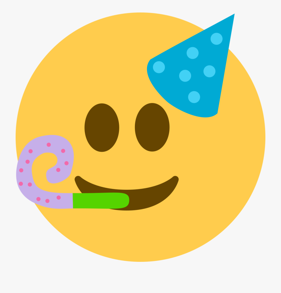 Party Horn Emoji Png - Party Emoji Transparent Background, Transparent Clipart