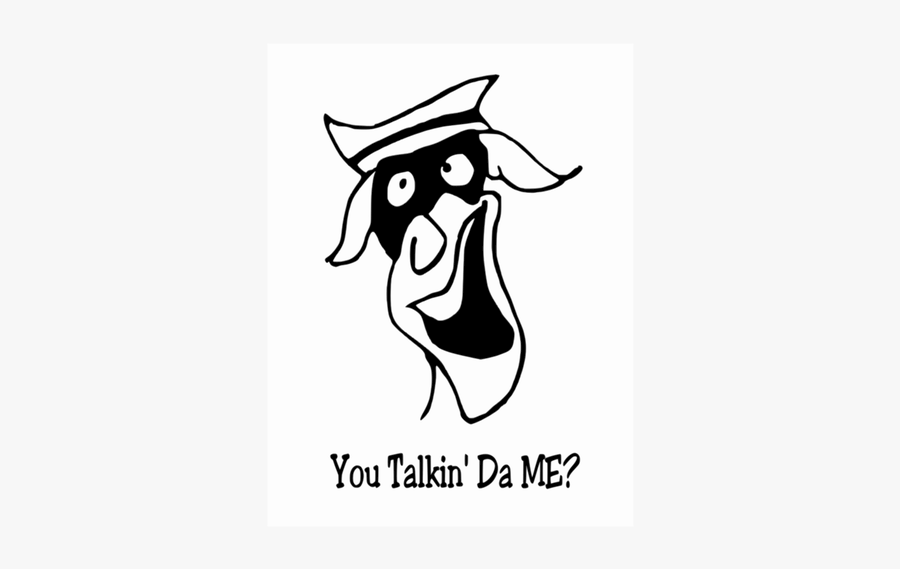You Talking To Me Funny Character Vector Image - Art Hitam Putih, Transparent Clipart