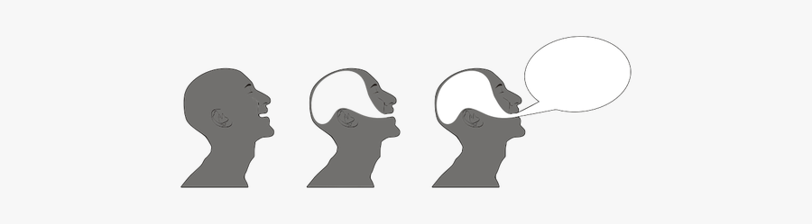 Men And Speech Bubble - People Get Dumber As They Get Older, Transparent Clipart