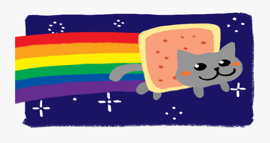 Nyan Cat Pop-tarts Kitten - Poptart Cat, Transparent Clipart
