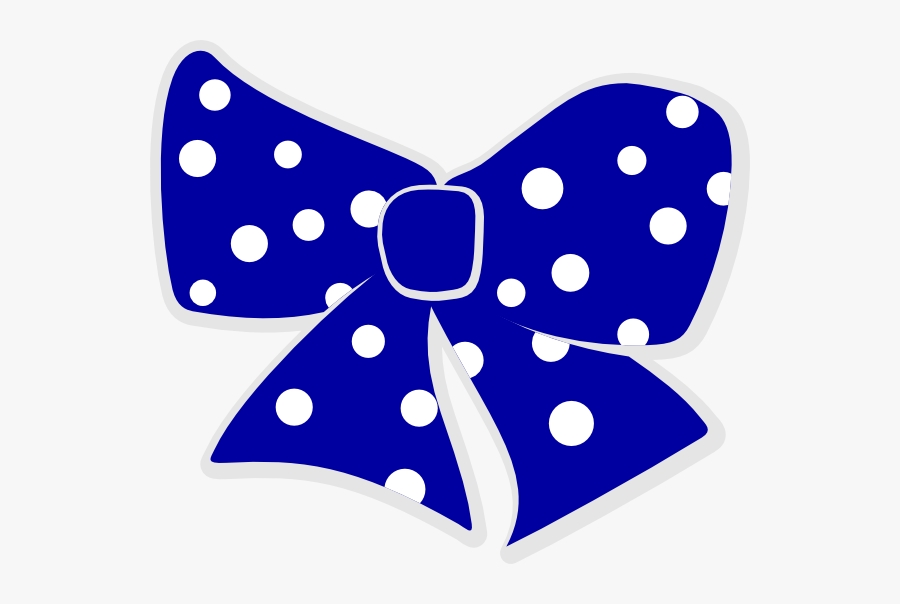 Polka Dot Bow Vector, Transparent Clipart