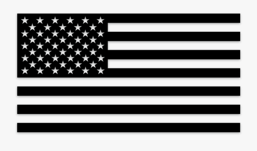 Black And Yellow Us Flag, Transparent Clipart