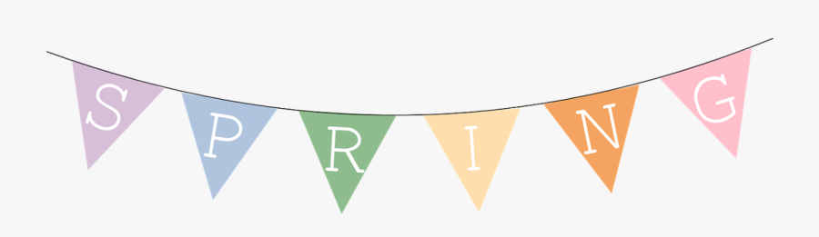 Clip Art Spring Banner, Transparent Clipart