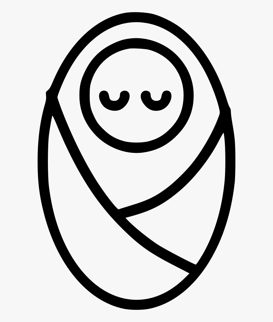 Burrito Clipart Svg - Baby Sleep Icon Png, Transparent Clipart