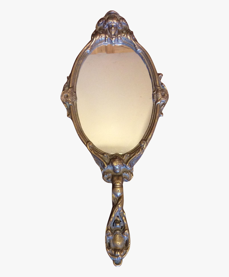 Clip Stock French Hand Held Mirror Louis Xvi Style - Antique French Hand Held Mirror, Transparent Clipart