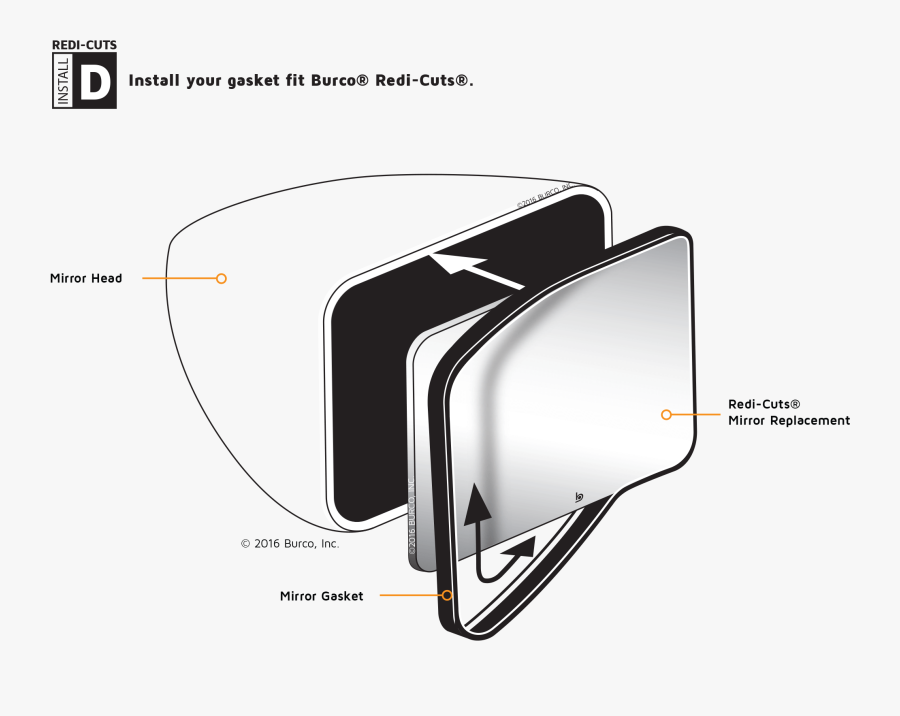 Redicuts Installd - Automotive Side-view Mirror, Transparent Clipart