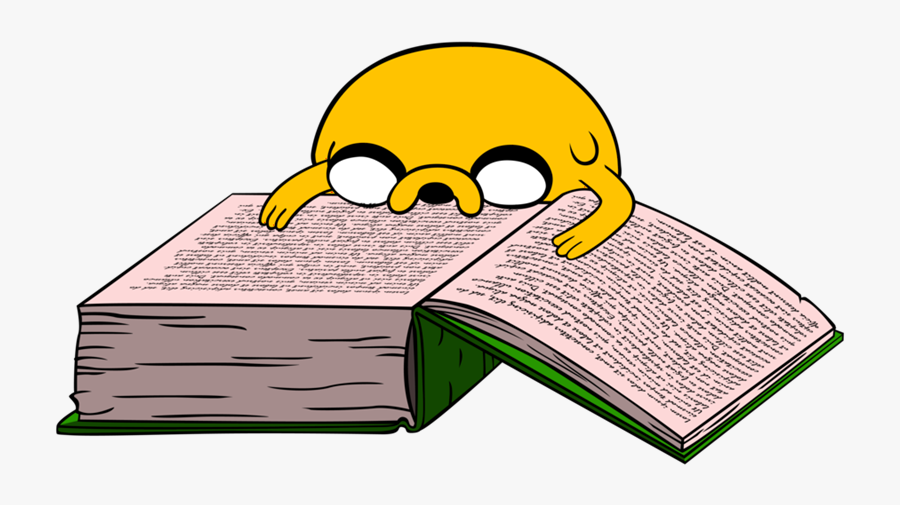 Adventure Time Jake Book Clipart , Png Download - Jake Reading A Book Adventure Time, Transparent Clipart