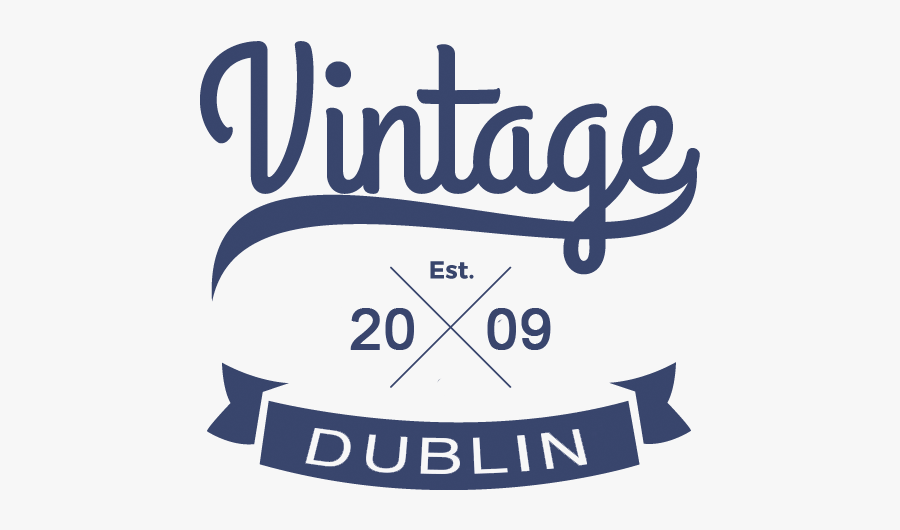 Vintage Dublin - Electric Blue, Transparent Clipart
